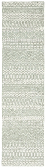 Safavieh Micro-Loop 2'-3" x 9'-0" Rug in Sage / Ivory