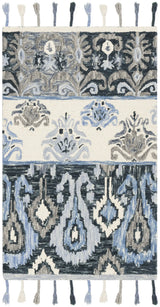 Safavieh Suzani 3'-0" x 5'-0" Rug in Blue / Ivory