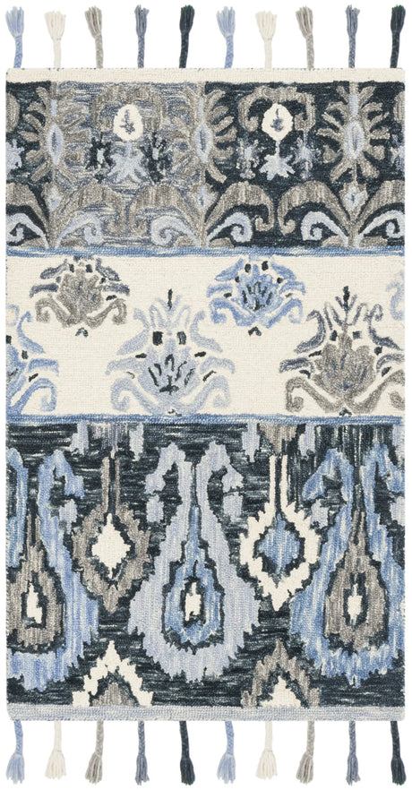 Safavieh Suzani 3'-0" x 5'-0" Rug in Blue / Ivory