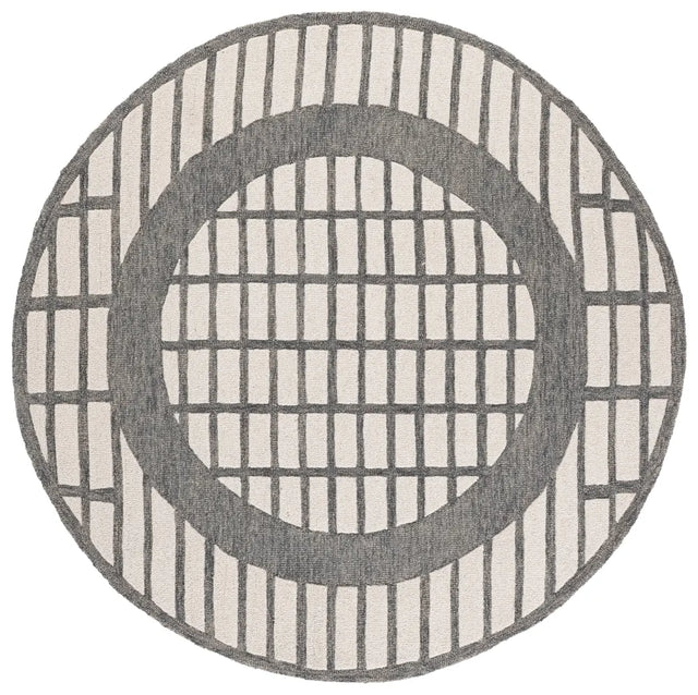 Safavieh Ebony 6'-0" x 6'-0" Rug in Grey / Ivory