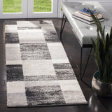Safavieh Retro 2'-3" x 11'-0" Rug in Black / Light Grey