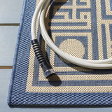 Safavieh Courtyard 4'-0" x 5'-7" Rug in Blue / Beige