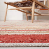 Safavieh Striped Kilim 4'-0" x 6'-0" Rug in Rust / Red