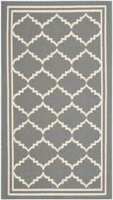 Safavieh Courtyard 2'-0" x 3'-7" Rug in Anthracite / Beige