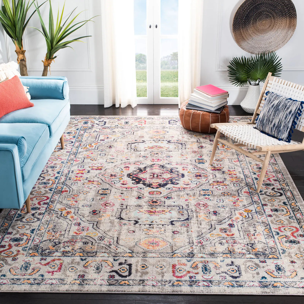 Safavieh Madison 10'-0" x 14'-0" Rug in Grey / Blue