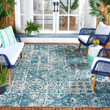 Safavieh Courtyard 6'-7" x 9'-6" Rug in Blue / Grey