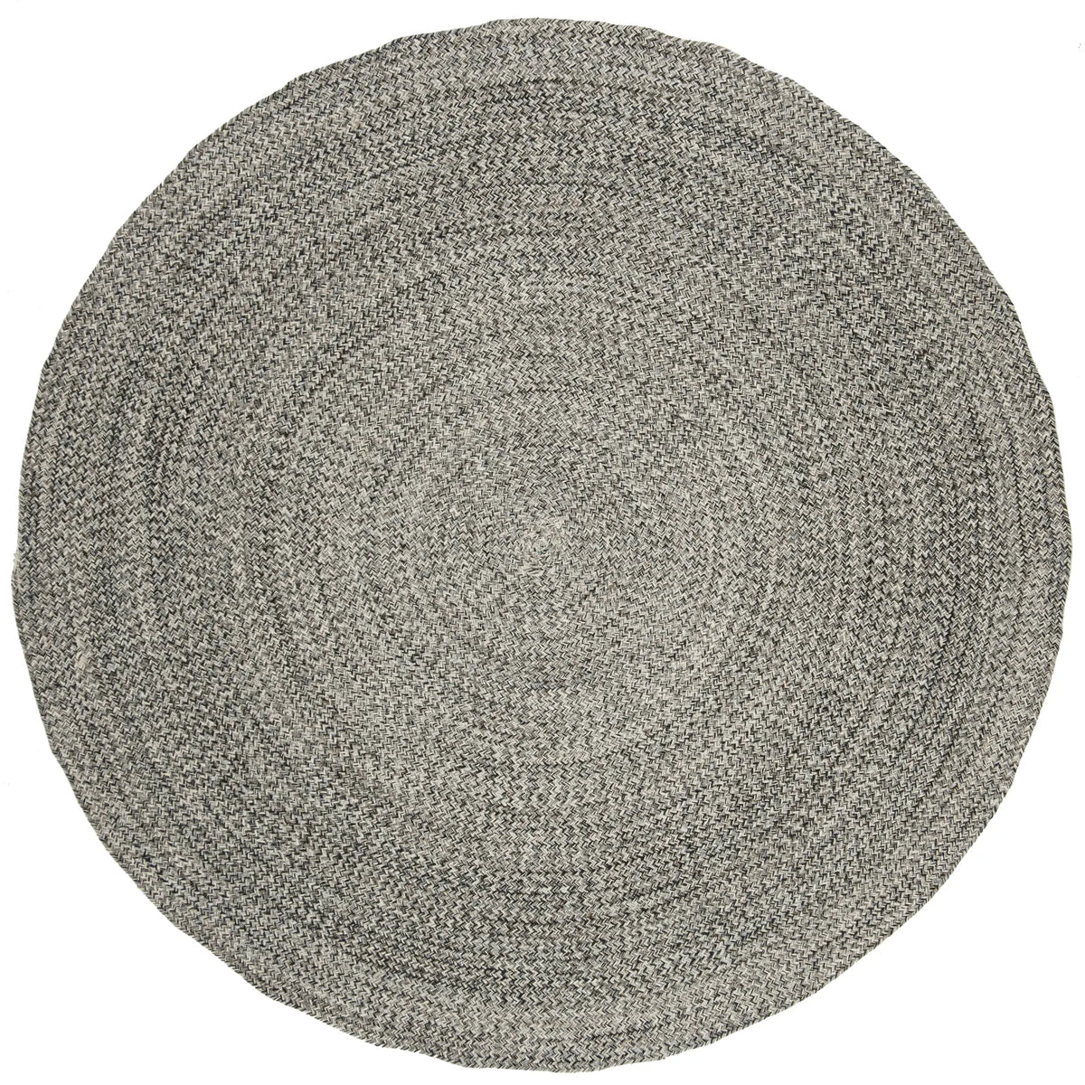 Safavieh Braided 6'-0" x 6'-0" Rug in Ivory / Steel Grey