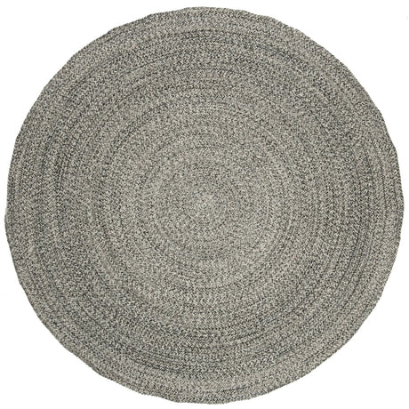 Safavieh Braided 6'-0" x 6'-0" Rug in Ivory / Steel Grey