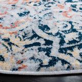 Safavieh Lagoon 6'-7" x 6'-7" Rug in Navy / Brown