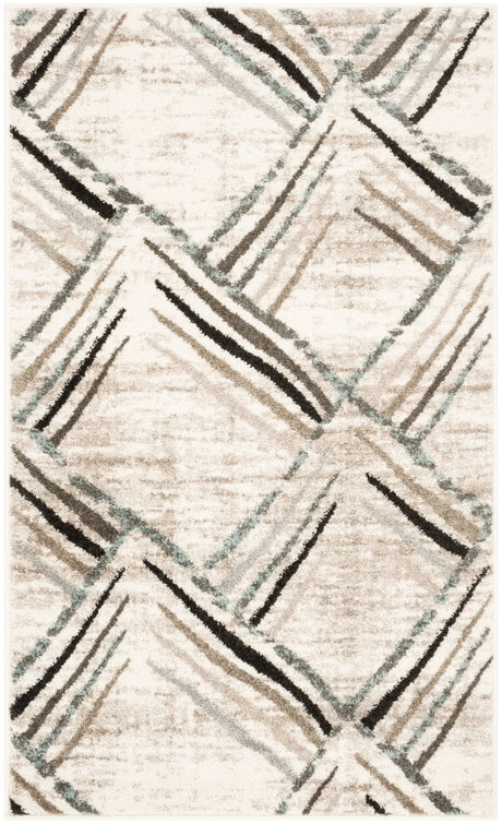 Safavieh Amsterdam 3'-0" x 5'-0" Rug in Cream / Charcoal