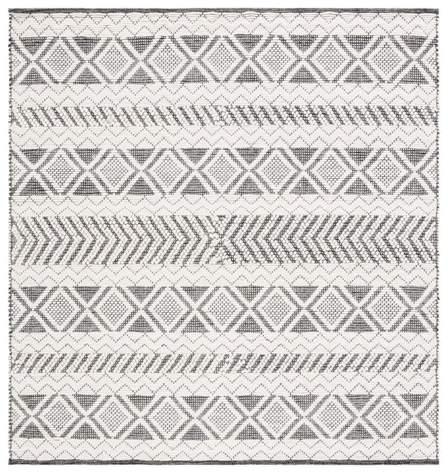 Safavieh Vermont 6'-0" x 6'-0" Rug in Ivory / Black