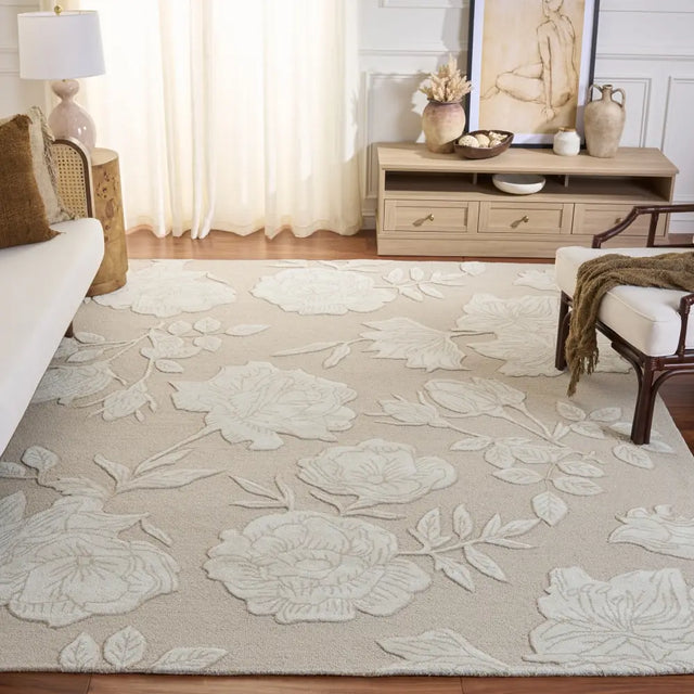Safavieh Glamour 8'-0" x 10'-0" Rug in Beige / Ivory