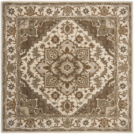 Safavieh Royalty 7'-0" x 7'-0" Rug in Beige / Sage