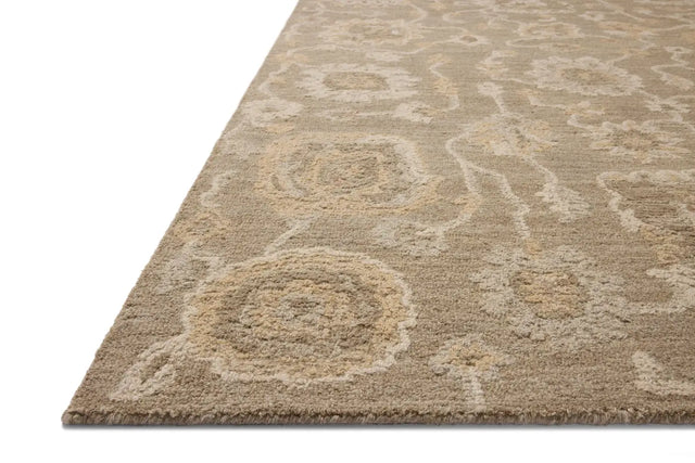 Chris Loves Julia x Loloi Dorothea DRT-01 Oak / Natural Rug - rug corner