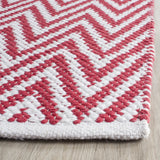 Safavieh Montauk 2'-3" x 7'-0" Rug in Red / Ivory