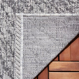 Safavieh Courtyard 5'-3" x 7'-7" Rug in Grey / Black