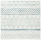 Safavieh Madison 700 6'-7" x 6'-7" Rug in Ivory / Navy
