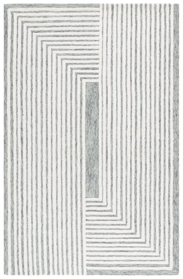 Safavieh Metro 4'-0" x 6'-0" Rug in Green / Ivory