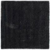 Safavieh Shag 3'-0" x 3'-0" Rug in Black / Ivory