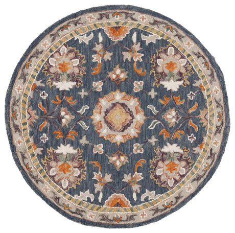 Safavieh Aspen 5'-0" x 5'-0" Rug in Blue / Rust
