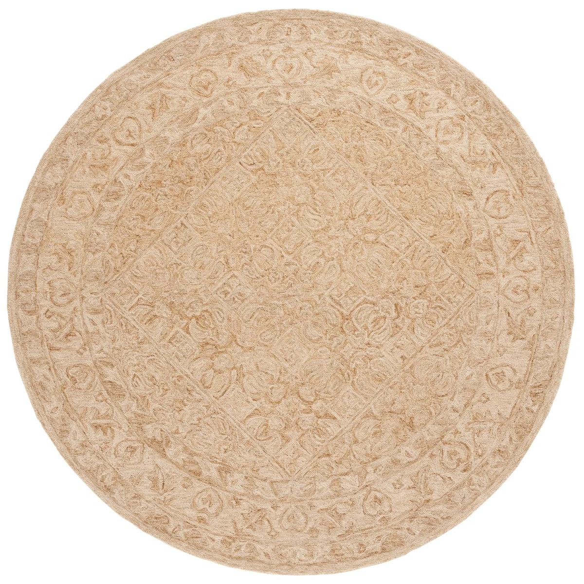 Safavieh Dip Dye 7'-0" x 7'-0" Rug in Gold / Ivory