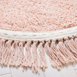 Safavieh Easy Care 3'-0" x 3'-0" Rug in Pink / Ivory