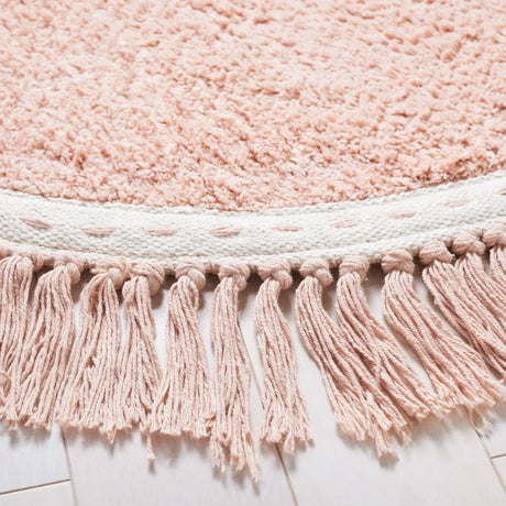 Safavieh Easy Care 3'-0" x 3'-0" Rug in Pink / Ivory