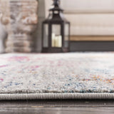 Safavieh Madison 4'-0" x 6'-0" Rug in Light Grey / Fuchsia