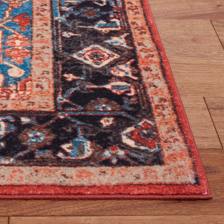 Safavieh Riviera 4'-5" x 6'-0" Rug in Red / Blue