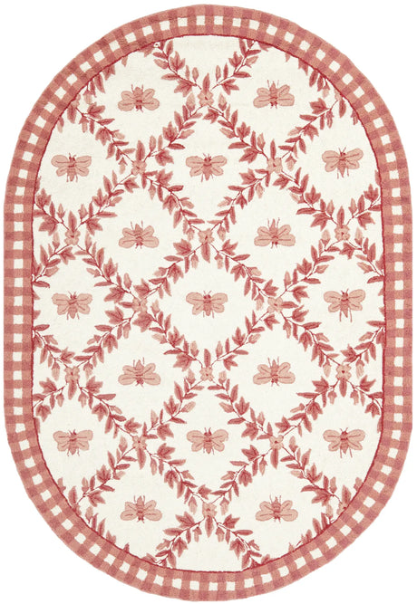 Safavieh Chelsea 4'-6" x 6'-6" Rug in Ivory / Rose