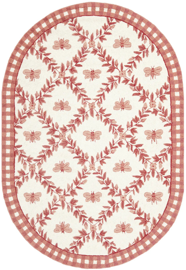 Safavieh Chelsea 4'-6" x 6'-6" Rug in Ivory / Rose