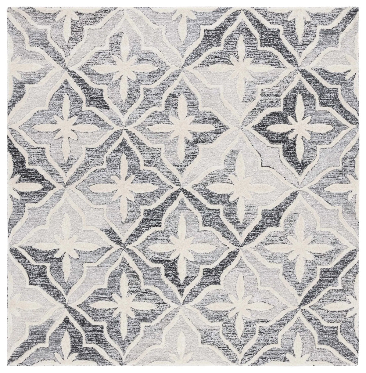 Safavieh Metro 6'-0" x 6'-0" Rug in Black / Ivory