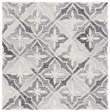 Safavieh Metro 6'-0" x 6'-0" Rug in Black / Ivory