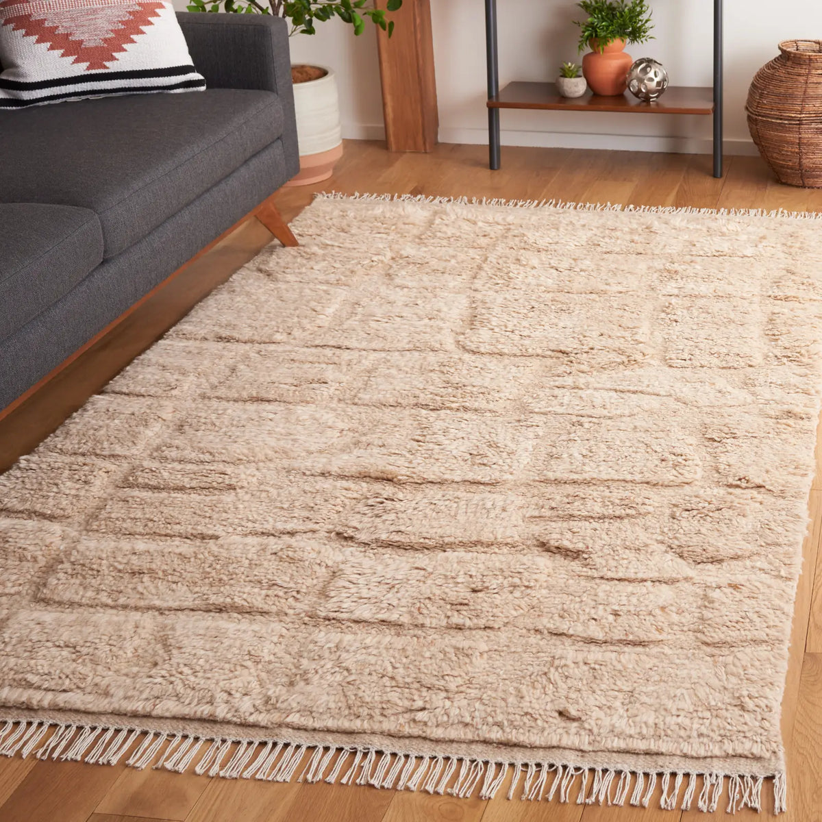Safavieh Kenya 4'-0" x 6'-0" Rug in Beige