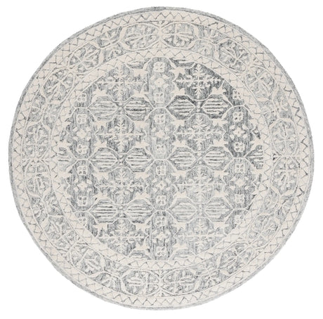 Safavieh Metro 6'-0" x 6'-0" Rug in Dark Grey / Ivory