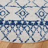Safavieh Tulum 6'-7" x 6'-7" Rug in Ivory / Navy