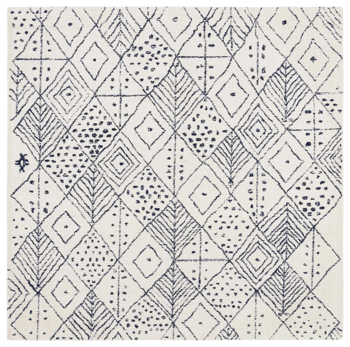 Safavieh Casablanca 6'-0" x 6'-0" Rug in Ivory / Blue