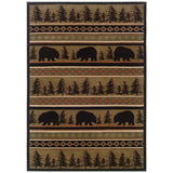 Oriental Weavers Sphinx Hudson 1066a Black / Beige Rugs - main flat