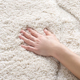 Safavieh Florida Shag 4'-0" x 6'-0" Rug in Creme / Creme