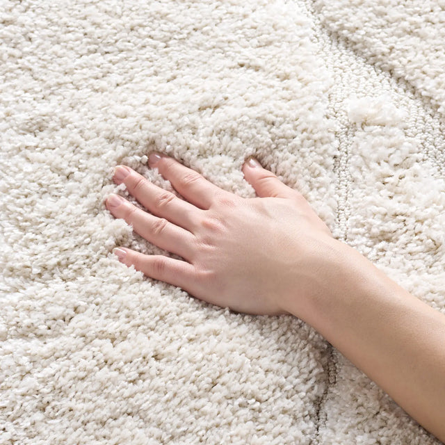 Safavieh Florida Shag 4'-0" x 6'-0" Rug in Creme / Creme