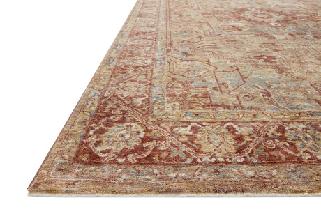 Loloi Gaia Gaa-01 Gold/Brick Rugs - rug corner