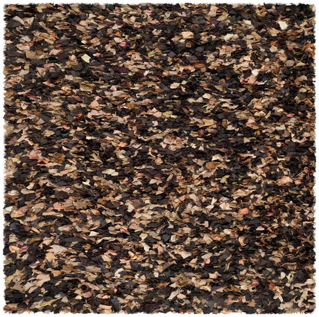 Safavieh Rio Shag 6'-0" x 6'-0" Rug in Brown / Multi