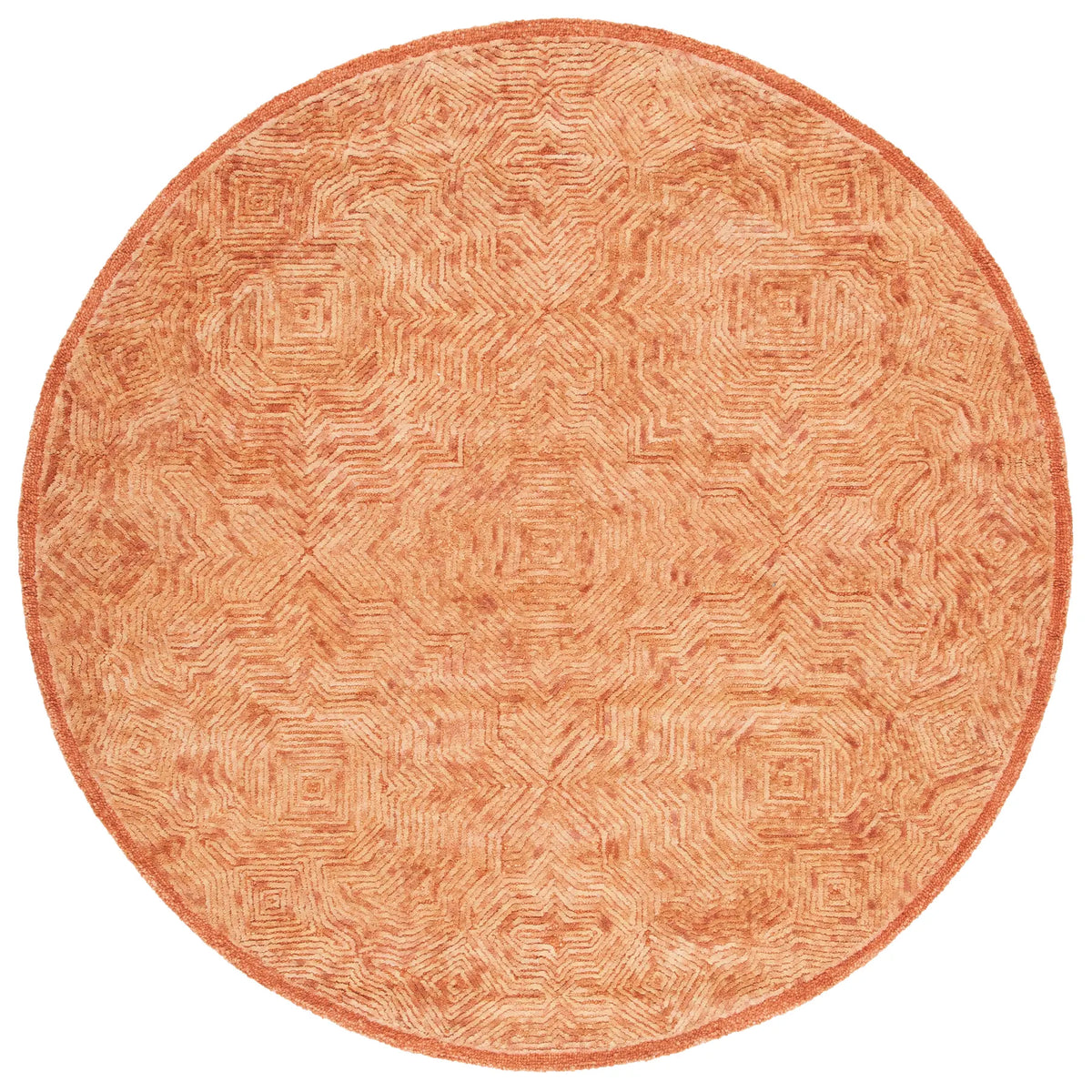 Safavieh Ikat 6'-0" x 6'-0" Rug in Rust