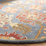Safavieh Heritage 6'-0" x 6'-0" Rug in Charcoal / Multi