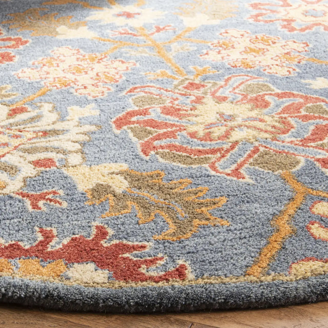 Safavieh Heritage 6'-0" x 6'-0" Rug in Charcoal / Multi
