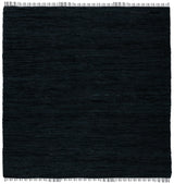 Safavieh Vintage Leather 7'-0" x 7'-0" Rug in Black