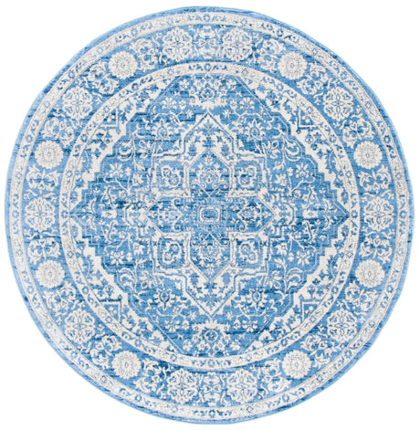 Safavieh Brentwood 6'-7" x 6'-7" Rug in Ivory / Navy