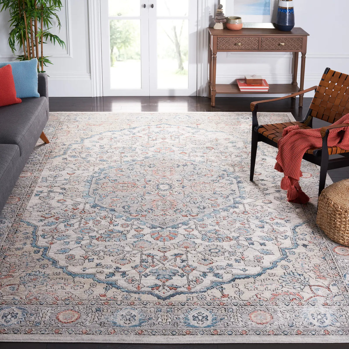 Safavieh Oregon 800 10'-0" x 14'-0" Rug in Grey / Blue