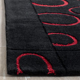 Safavieh Soho 5'-0" x 8'-0" Rug in Black / Red