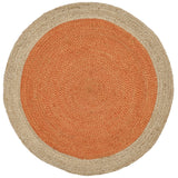 Safavieh Natural Fiber 3'-0" x 3'-0" Rug in Orange / Natural